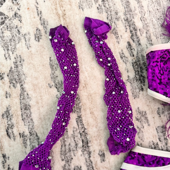 Purple Sequin Kids Costume Set - Picture 3 of 6